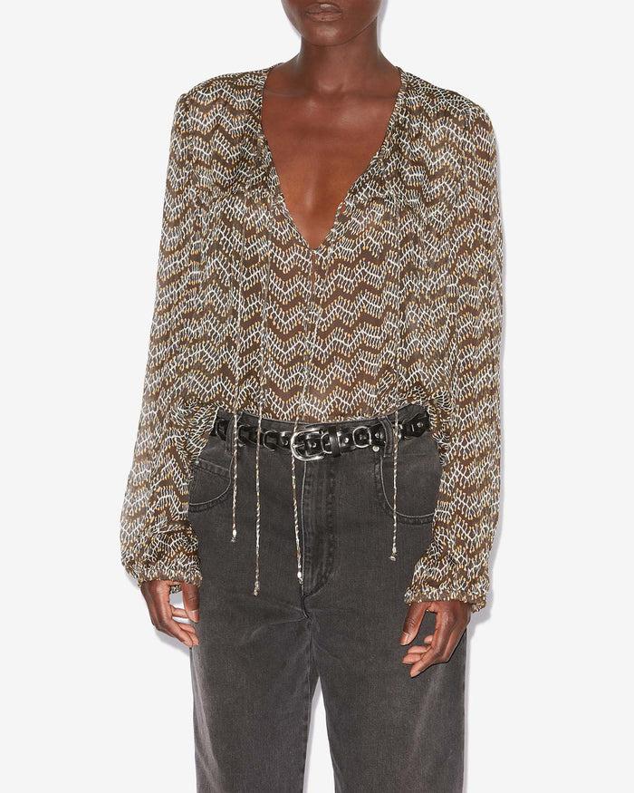 Isabel Marant TOP ADVIKA Femme Noir Délavé