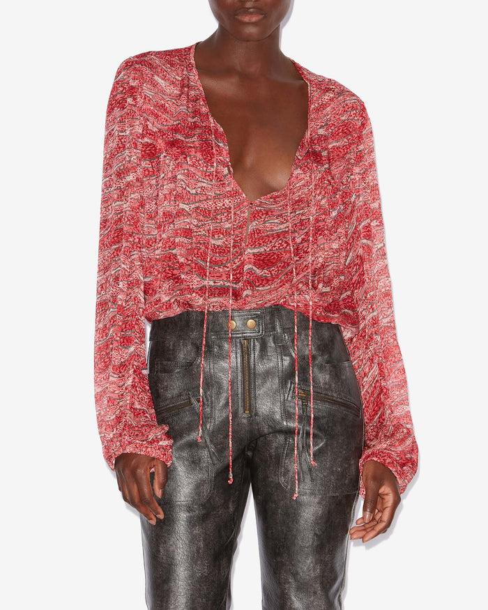 Isabel Marant TOP ADVIKA Femme Rouge