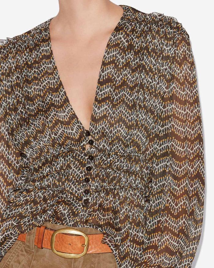 Isabel Marant TOP AXELINE Femme Noir Délavé