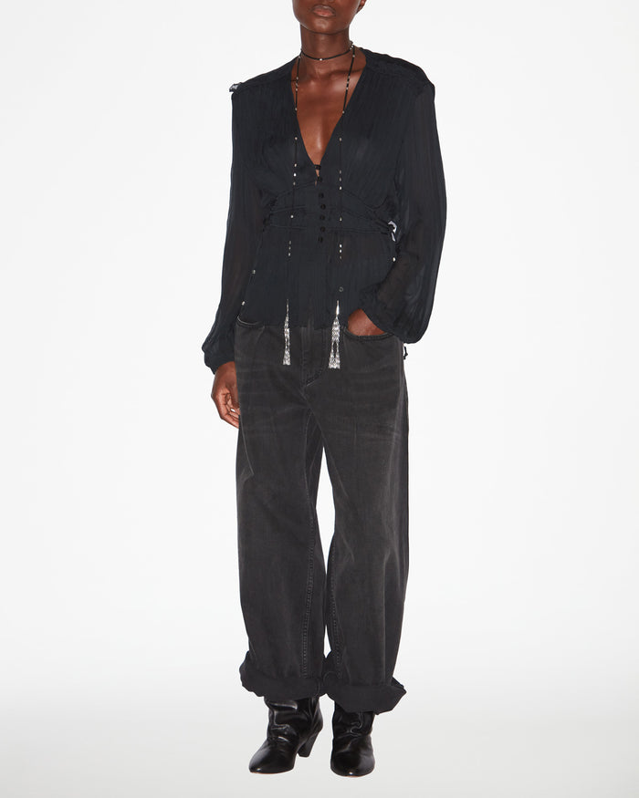 Isabel Marant TOP AXELINE Femme Noir