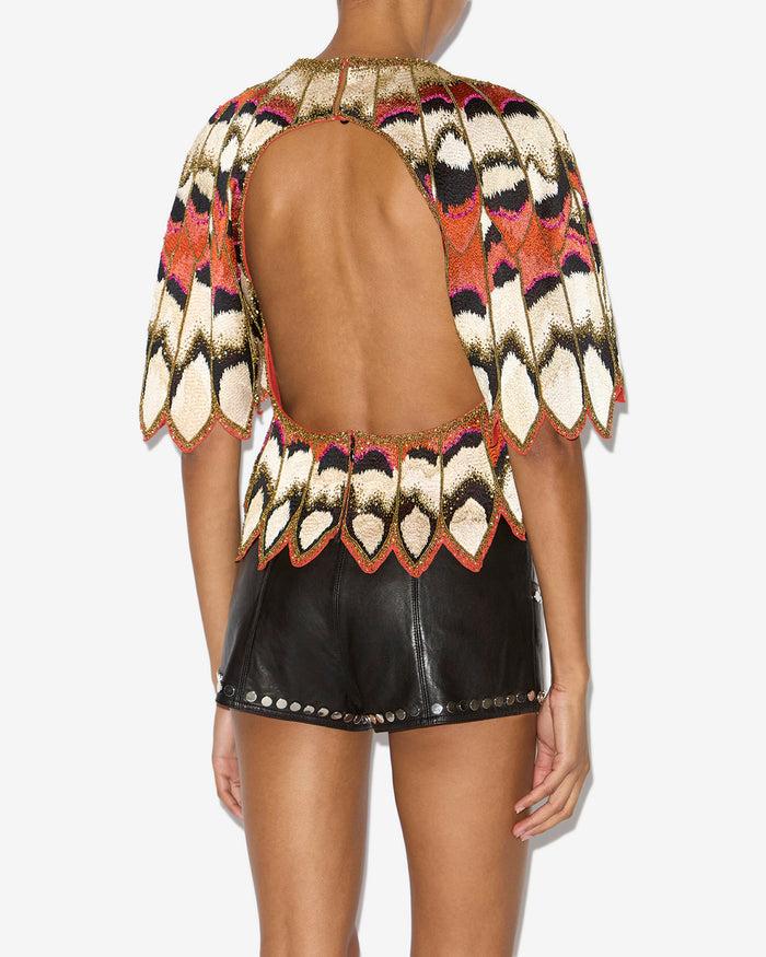Isabel Marant TOP AYNIA Femme Orange
