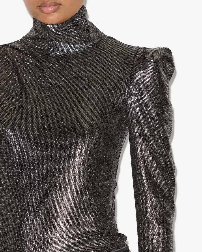 Isabel Marant Top Baiola Femme Noir Métallique