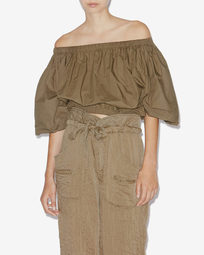 Isabel Marant TOP BERTILLE Femme Kaki