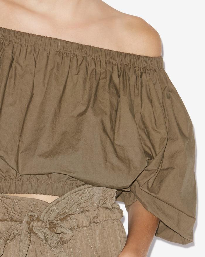 isabel marant TOP BERTILLE Femme kaki