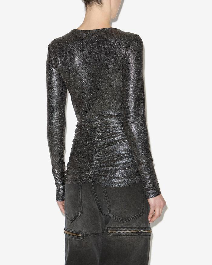 Isabel Marant Top Buffy Femme Noir Métallique