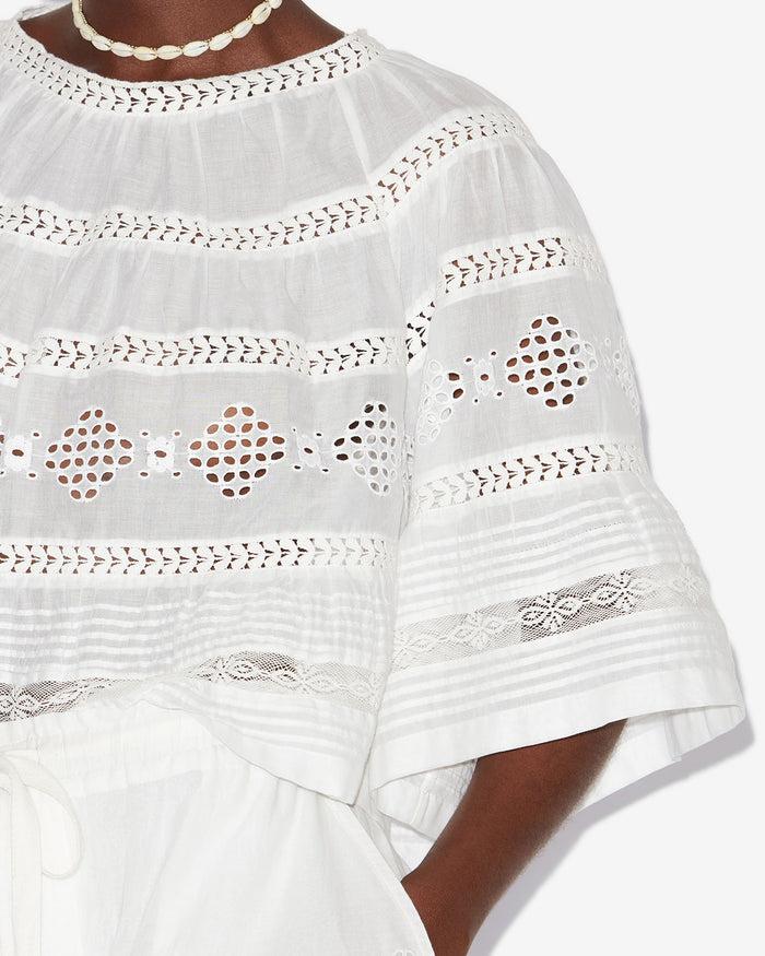 Isabel Marant TOP DILAMA Femme Blanc