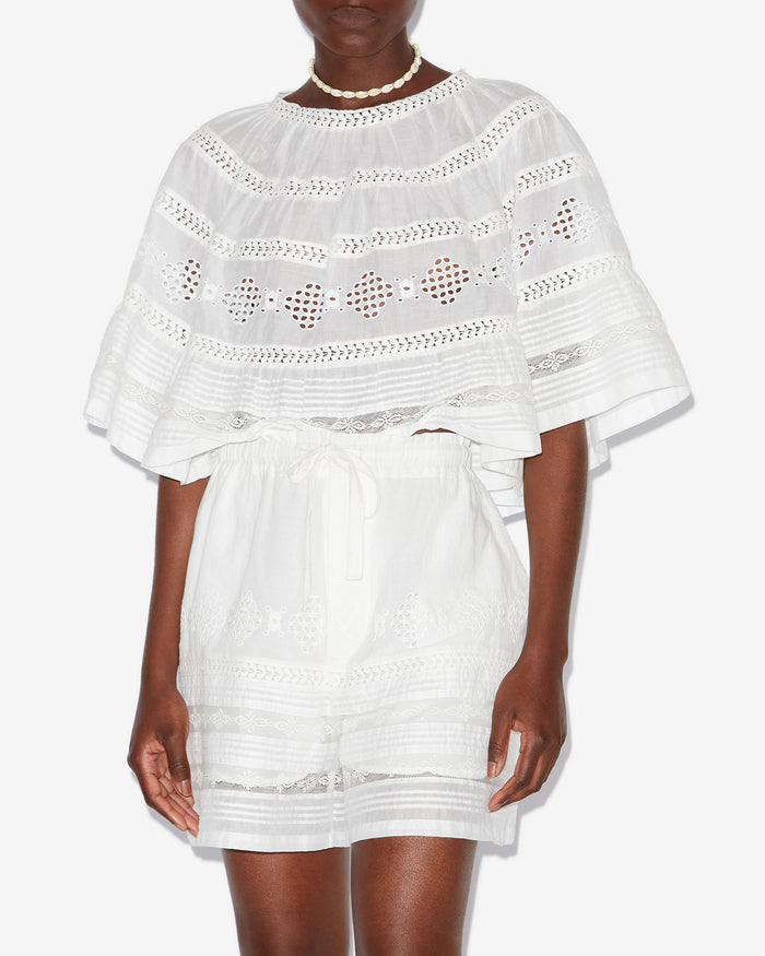 Isabel Marant TOP DILAMA Femme Blanc