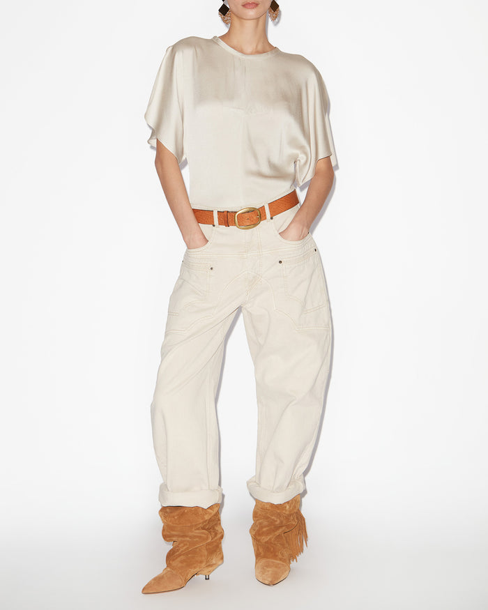 isabel marant TOP KARLITA Femme beige