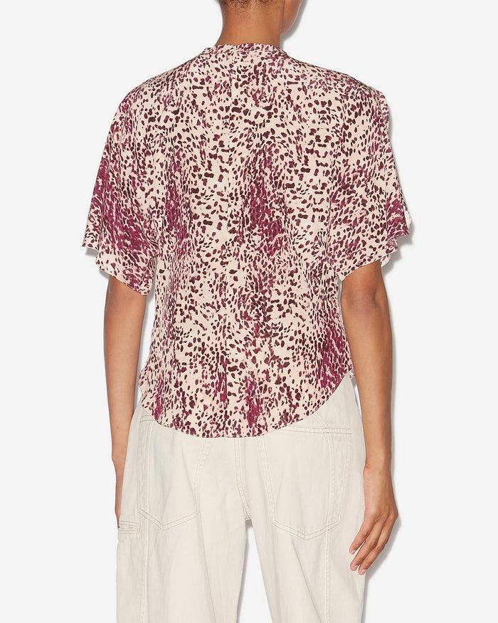 Isabel Marant TOP KARLITA Femme Violet-écru