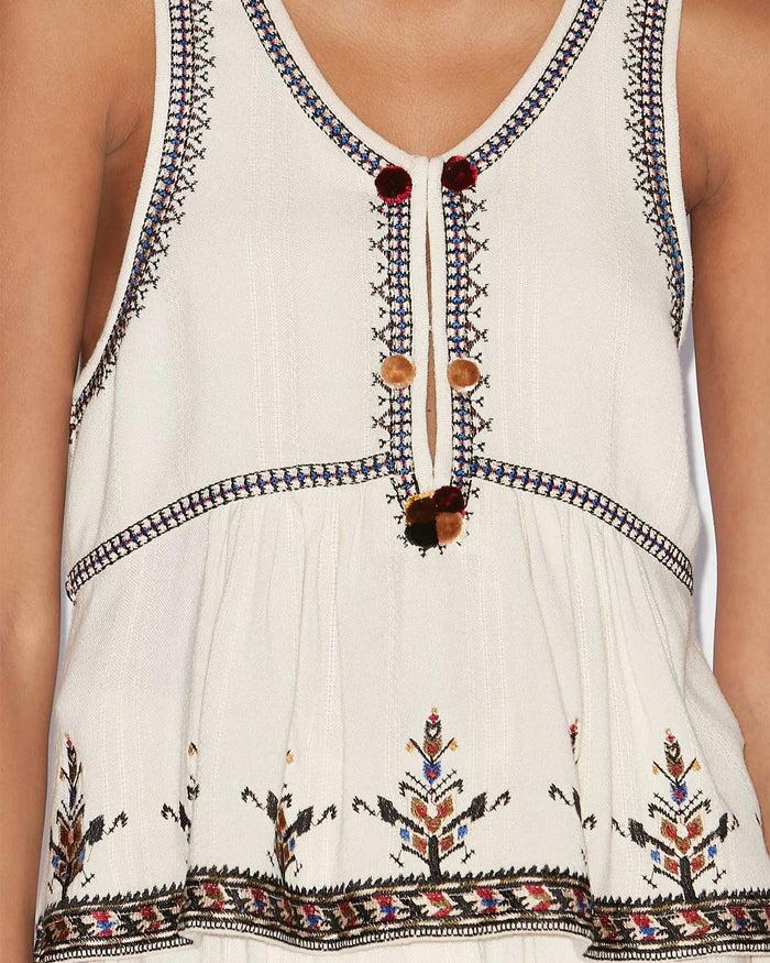 Isabel Marant TOP KOURTNEY Femme écru