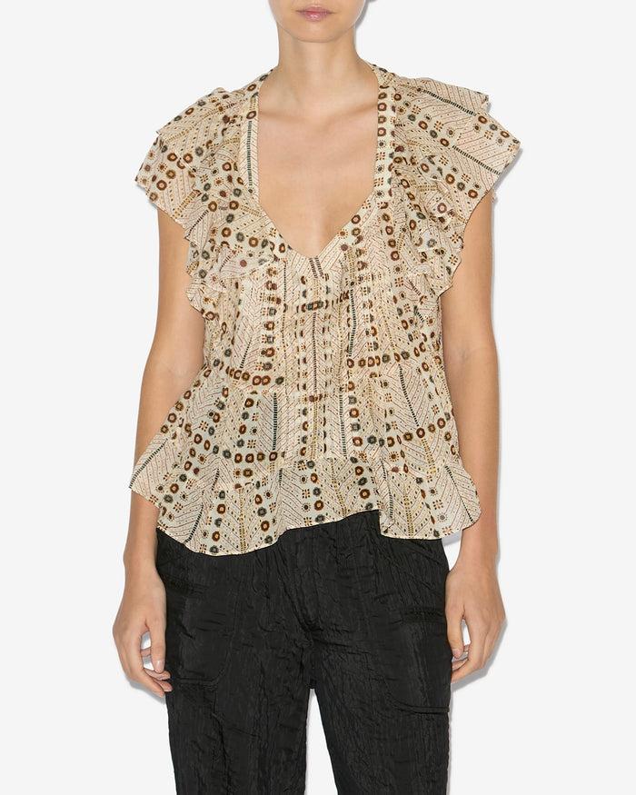 Isabel Marant TOP MADRANA Femme écru