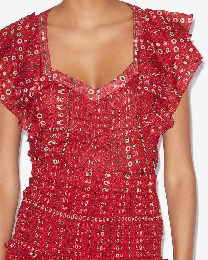 Isabel Marant TOP MADRANA Femme Rouge