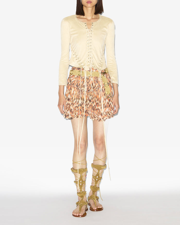 isabel marant TOP SEATLE Femme écru