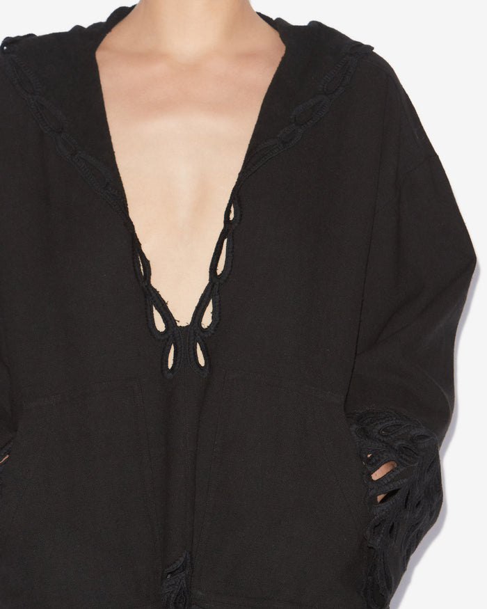Isabel Marant TOP SOLVI Femme Noir Délavé