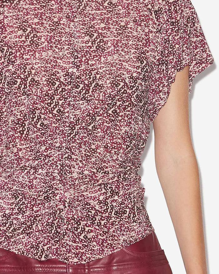 Isabel Marant TOP TULLYA Femme Violet-écru