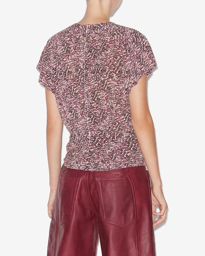 Isabel Marant TOP TULLYA Femme Violet-écru