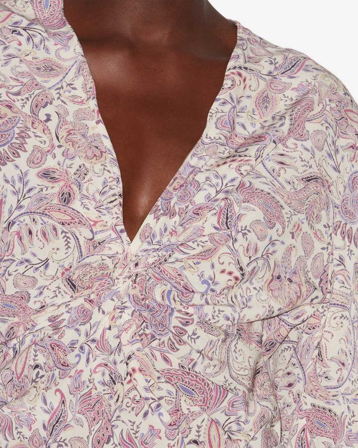 Isabel Marant TOP ZEKIA Femme écru-violet