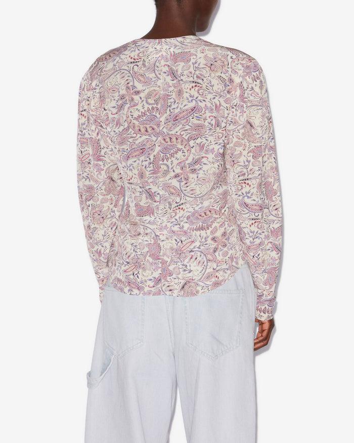 Isabel Marant TOP ZEKIA Femme écru-violet