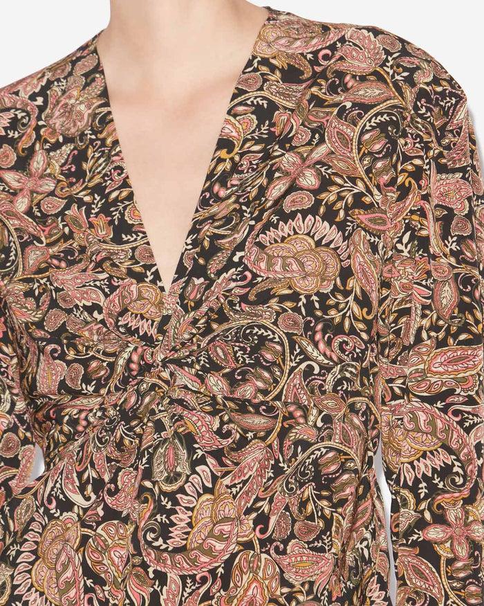 Isabel Marant TOP ZEKIA Femme Noir-ocre