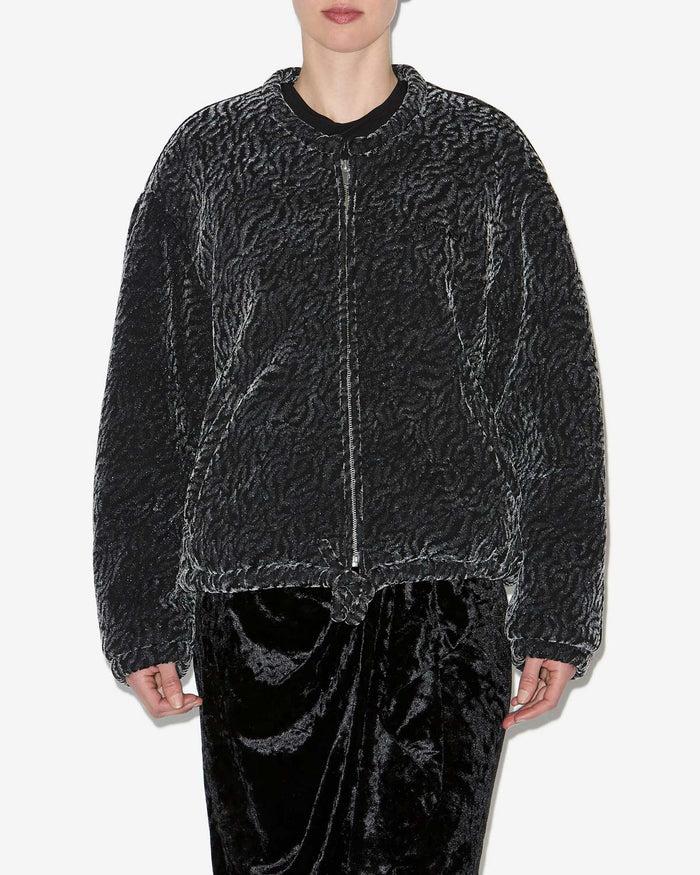 Isabel Marant Veste Abelina Femme Noir Métallique