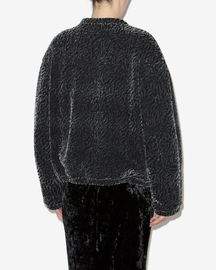 Isabel Marant Veste Abelina Femme Noir Métallique