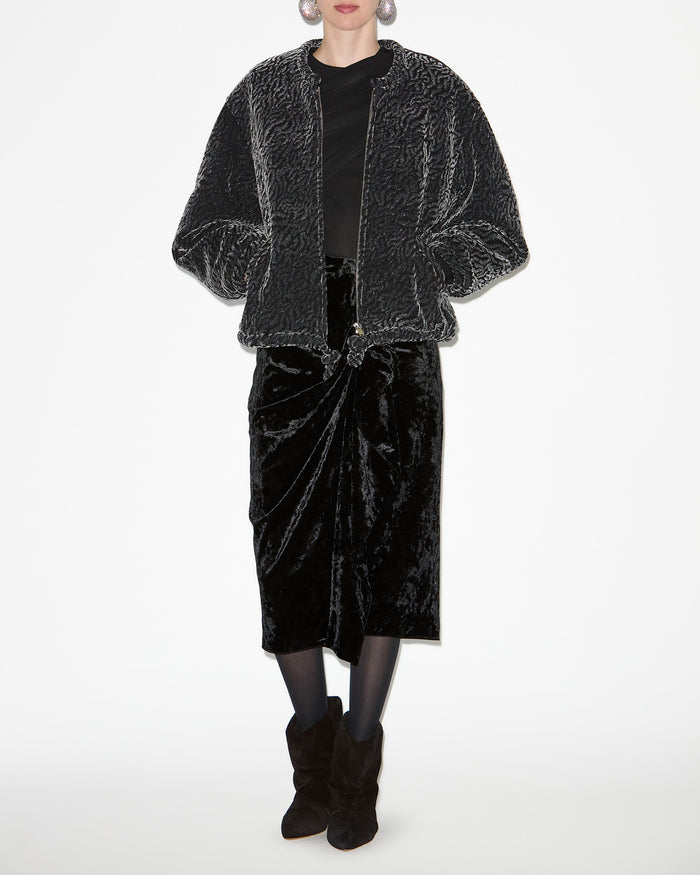 isabel marant Veste Abelina Femme noir métallique