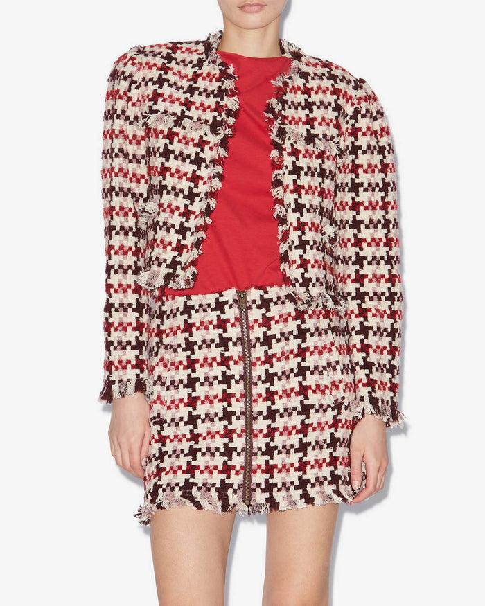 Isabel Marant VESTE AMELIO Femme Rouge-rose