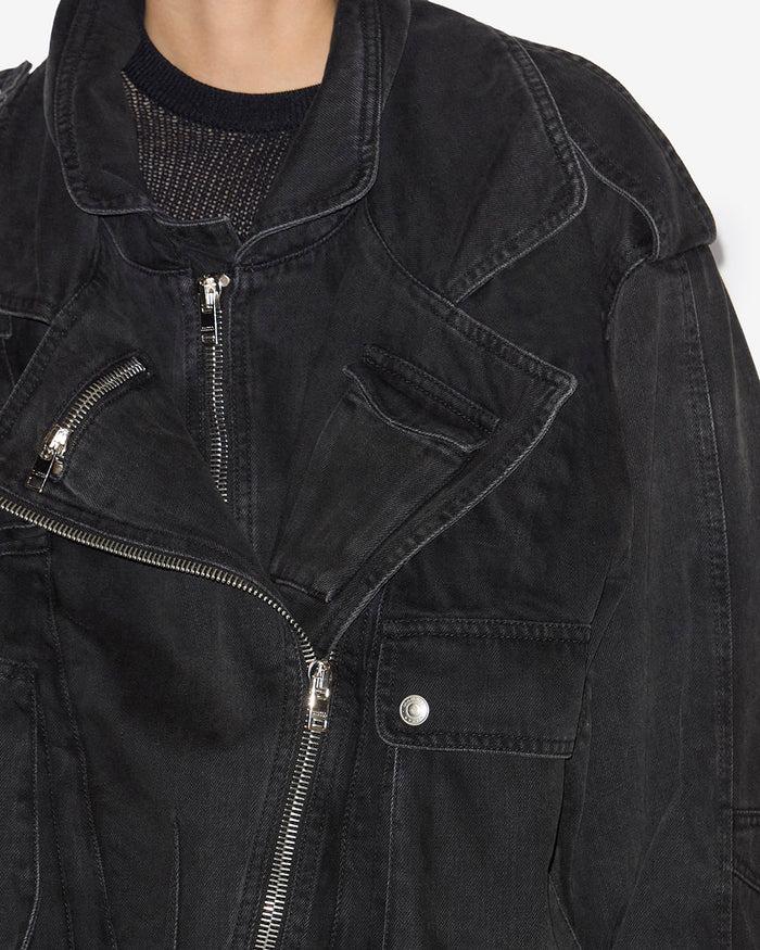Isabel Marant VESTE ANELI Femme Noir Délavé