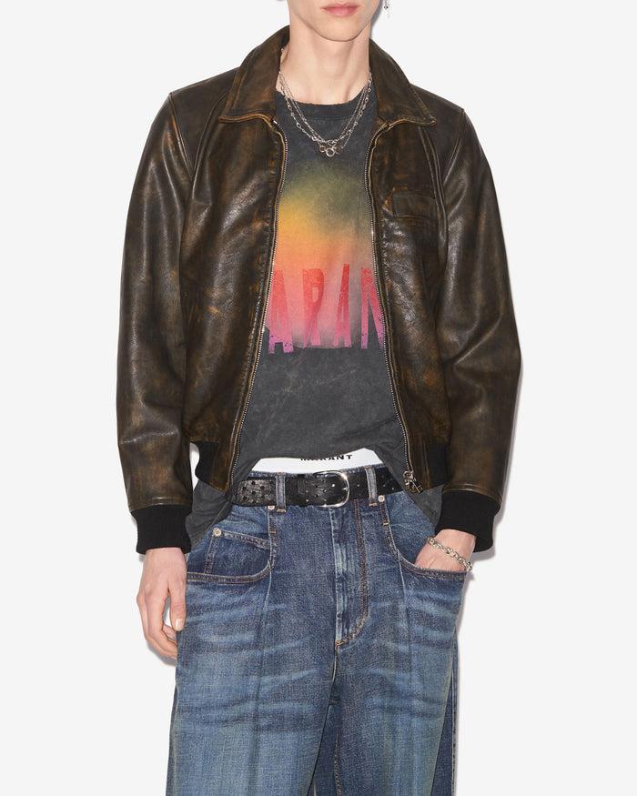 Isabel Marant Veste Braian Homme Marron Foncé