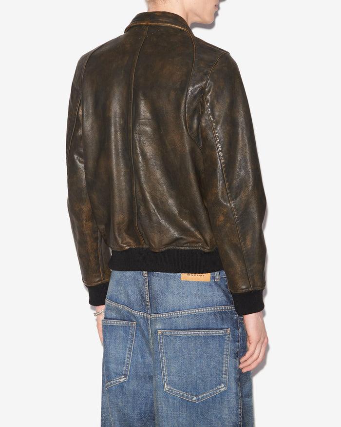 Isabel Marant Veste Braian Homme Marron Foncé