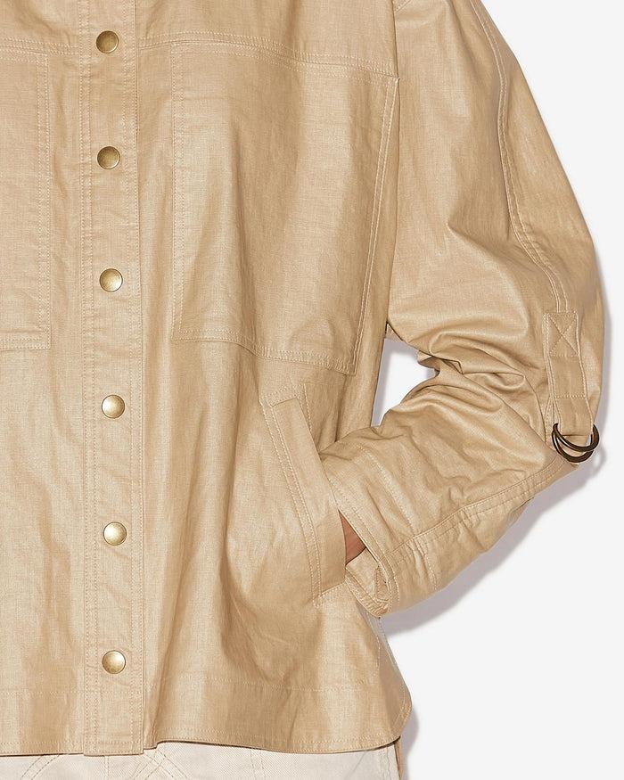 Isabel Marant VESTE CHEMISE FLORANIA Femme Beige