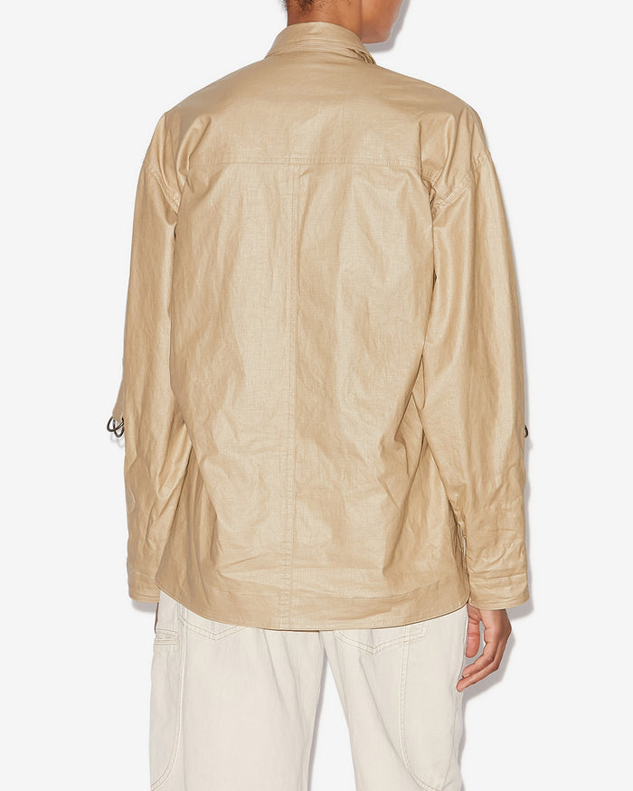 Isabel Marant VESTE CHEMISE FLORANIA Femme Beige