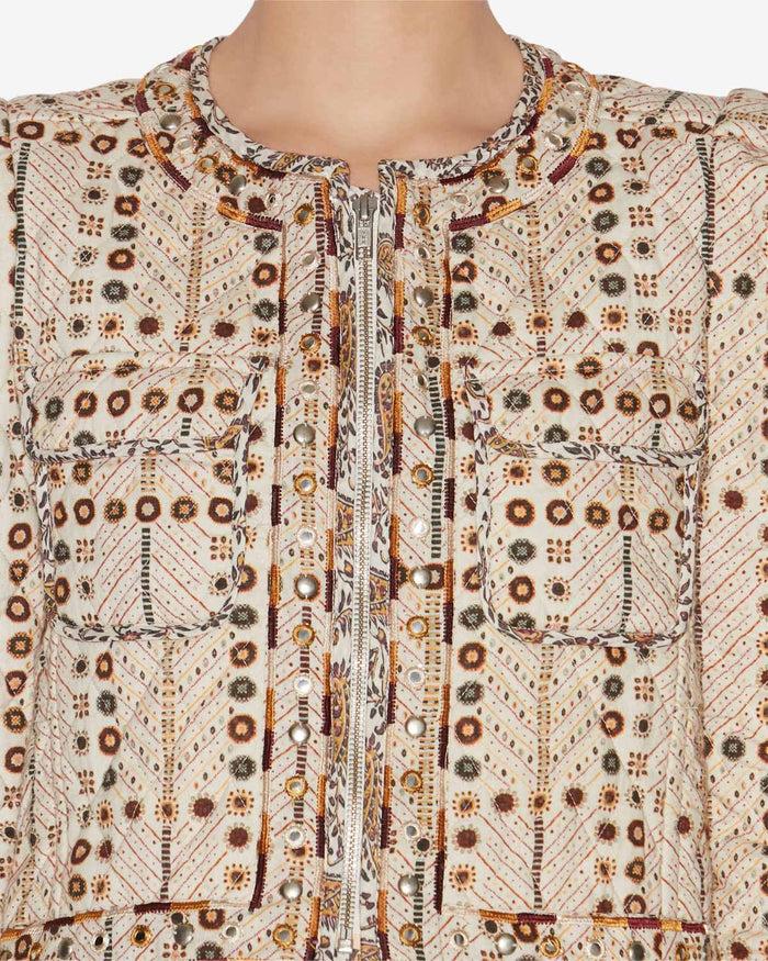 Isabel Marant VESTE CHRISTY Femme écru