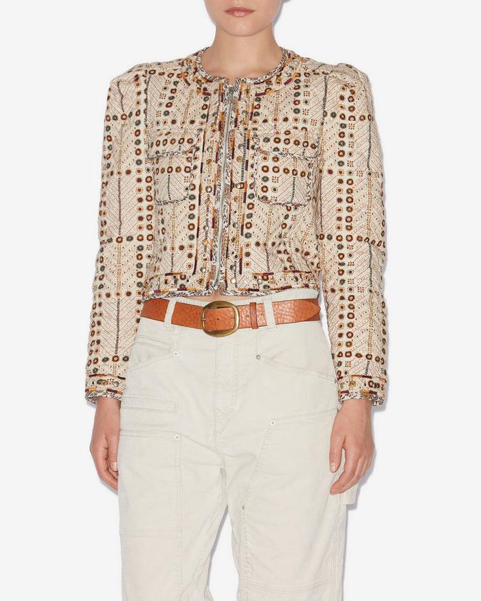 Isabel Marant VESTE CHRISTY Femme écru