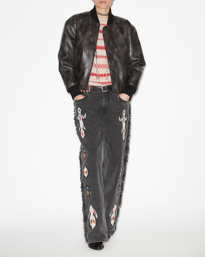 isabel marant VESTE CRISLEY Femme noir délavé