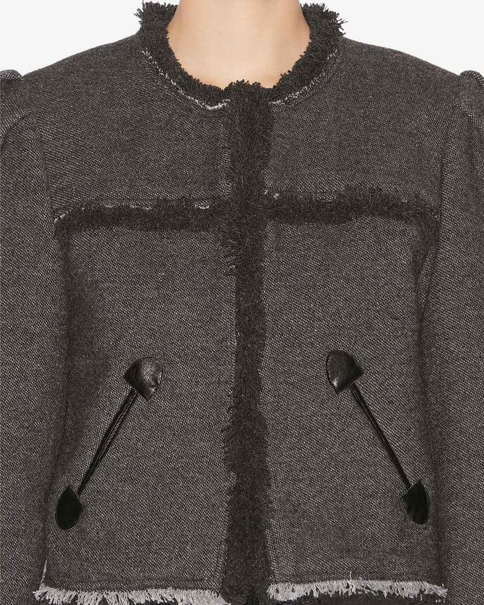 Isabel Marant VESTE DELPHINA Femme Anthracite