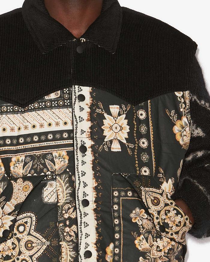 Isabel Marant VESTE GLEN Homme Noir-ocre