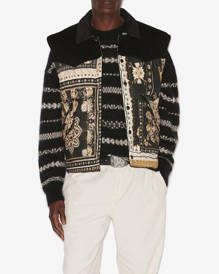 Isabel Marant VESTE GLEN Homme Noir-ocre