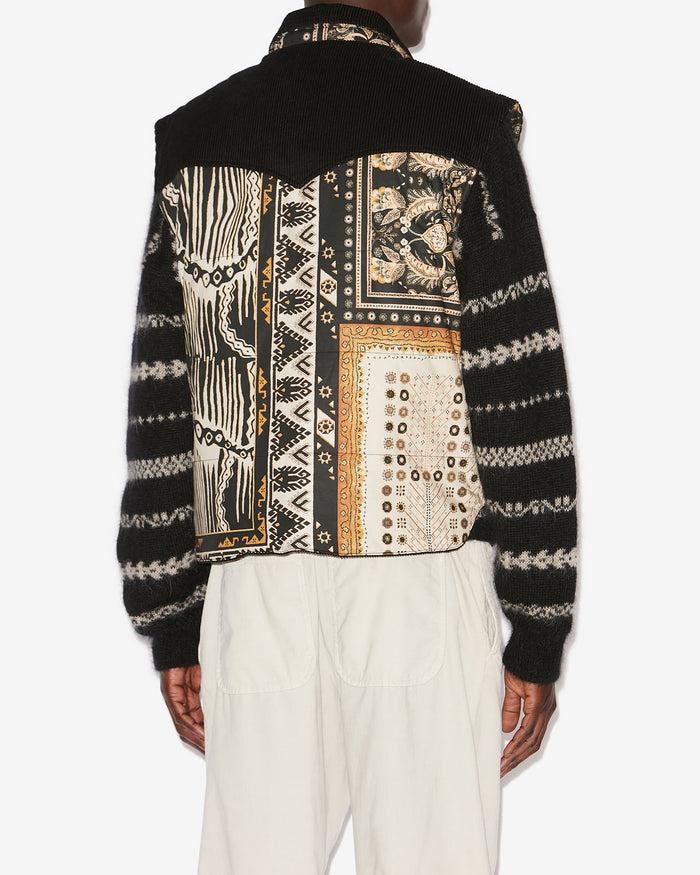 Isabel Marant VESTE GLEN Homme Noir-ocre