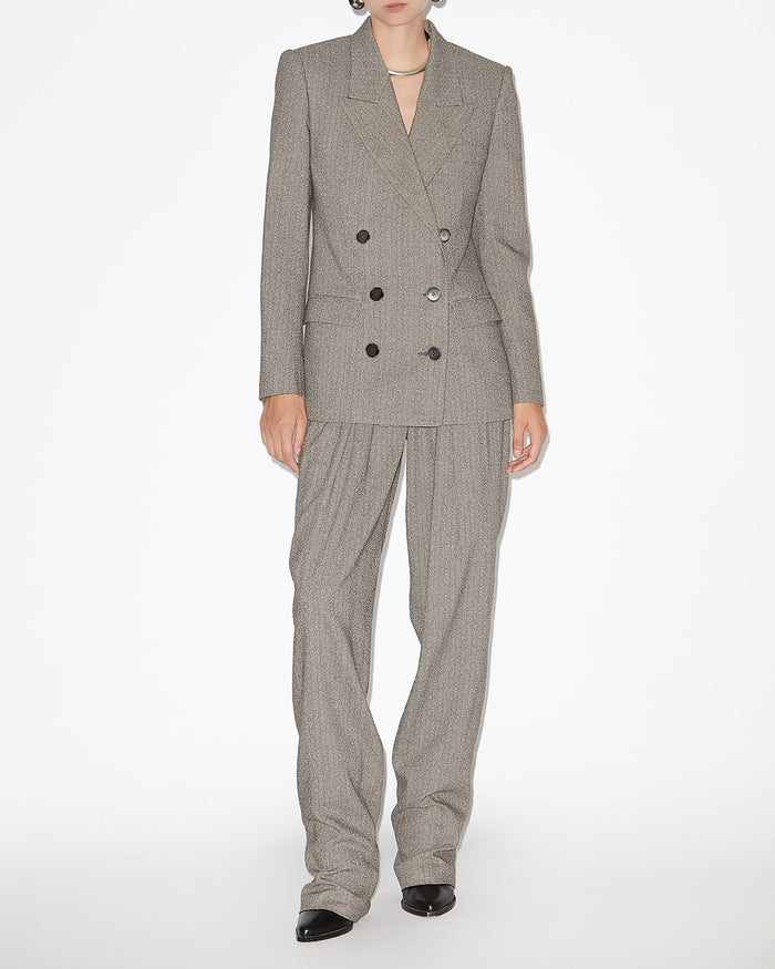 isabel marant VESTE IRMA Femme noir et écru