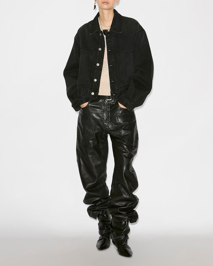 Isabel Marant VESTE JOSEPHINE Femme Noir Délavé