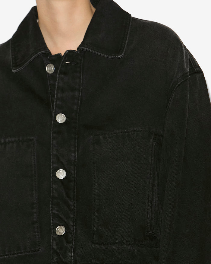 Isabel Marant VESTE JOSEPHINE Femme Noir Délavé