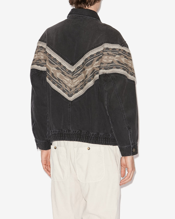 Isabel Marant VESTE JULIAN Homme Noir Délavé