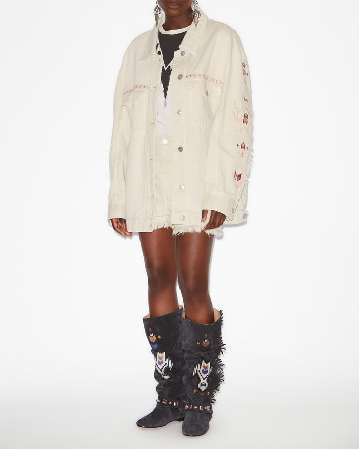 isabel marant VESTE MANONA Femme écru