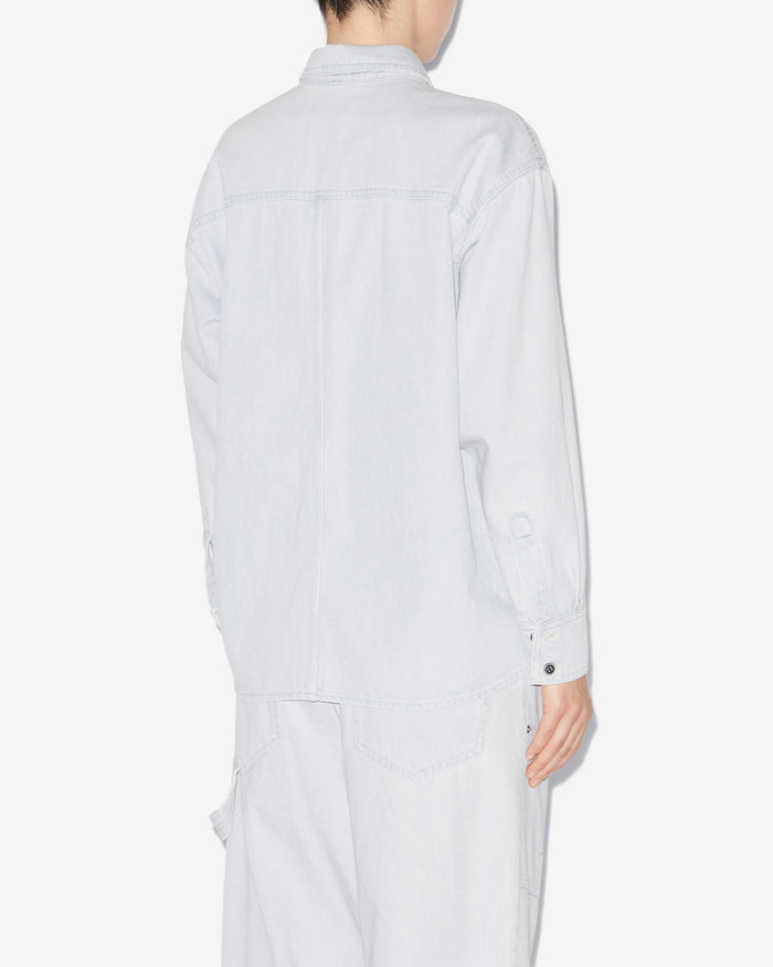 Isabel Marant VESTE OKELY Femme Bleu Clair