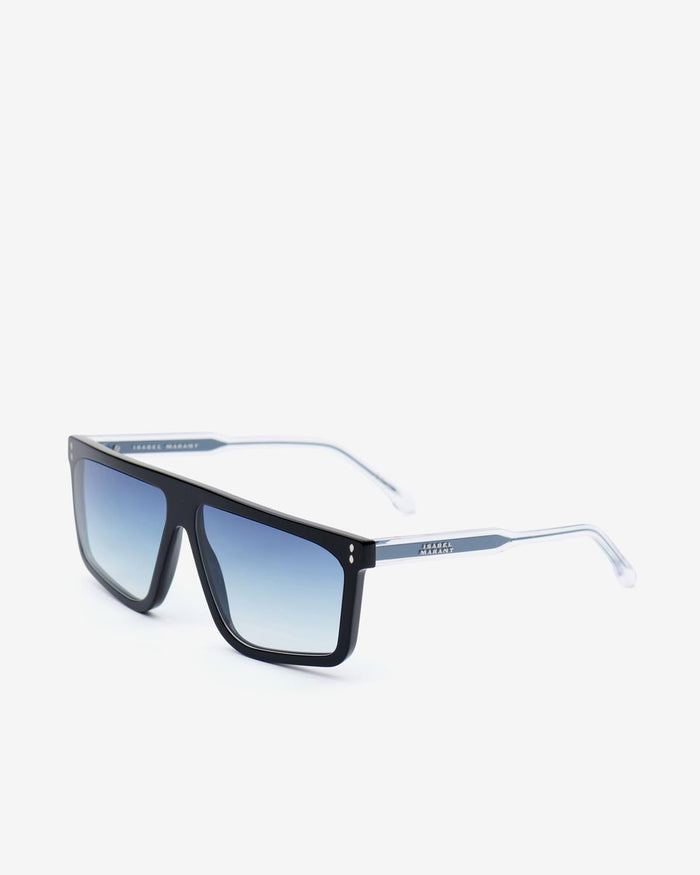 Isabel Marant Lunettes De Soleil Bluma Femme Noir-gris Azur