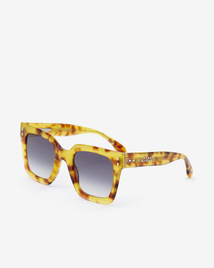 Isabel Marant Lunettes De Soleil Ekly Femme Miel-gris Foncé