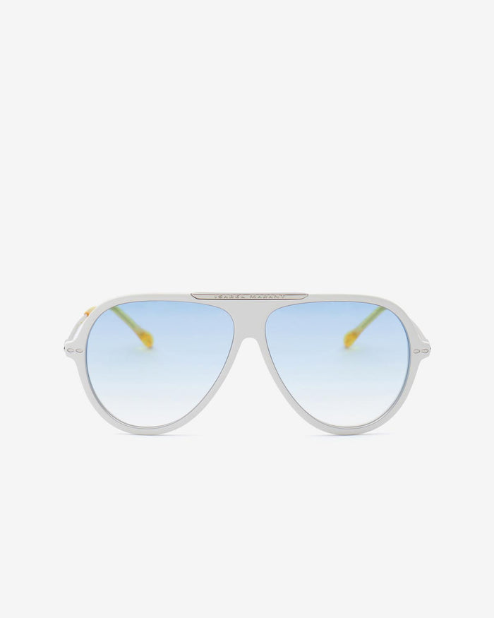 isabel marant Lunettes De Soleil Hera Femme ivoire-azur