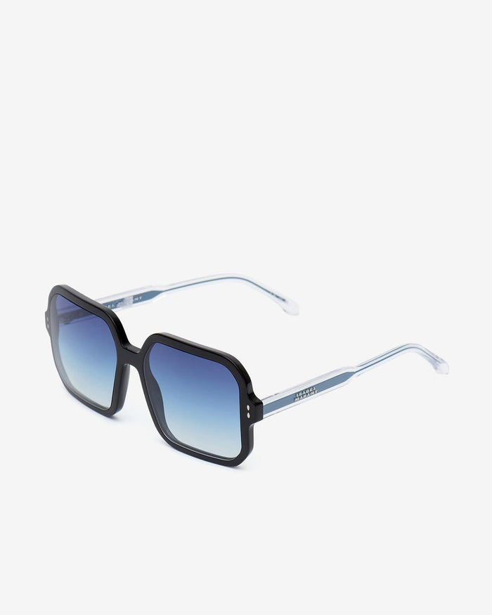 Isabel Marant Lunettes De Soleil Livia Femme Noir-gris Azur