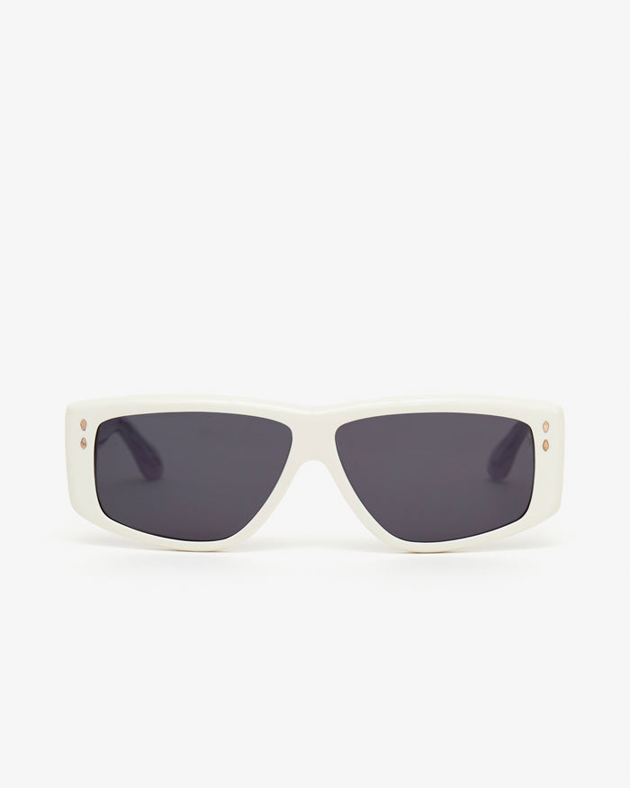 Isabel Marant LUNETTES DE SOLEIL MICKY Femme Ivoire-gris